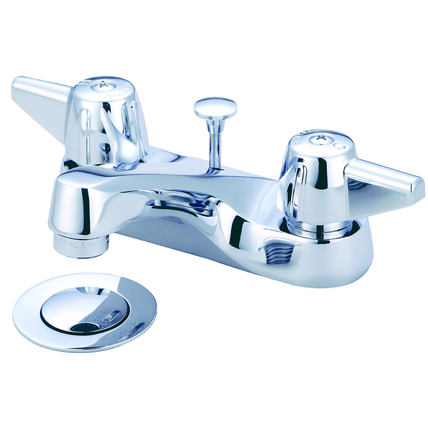 Central Brass Two Handle Bathroom Faucet, NPSM, Centerset, Polished Chrome, Weight: 4.9 81137-DA